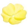 Lucite Vinca Flowers Matte Bright Yellow Light Weight 14mm (6)