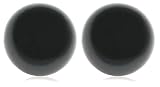 14k White Gold 8-8.5mm Tahitian Pearl Stud Earrings