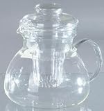 Simax Glass Tea Pot / Jug. 1.5L Tea Pot with Glass Tea Infuser/insert. Heat Resistant.