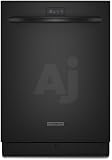 Kitchenaid KUDT03STBL Black Undercounter Dishwasher with 5 Wash Cycles