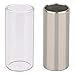 Vivipa 2 Pieces Glass Slide and Stainless Steel Slide for Guitar, Bass, Medium (6 cm)
