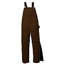 Lakin McKey by Key Mens Premium Traditional Insulated Bib Zip-to-Hip Overall - Chocolate