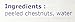 Clement Faugier Whole Cooked Chestnuts 15.5oz - French Ardeche Marrons Entiers Cooked in Water