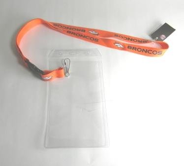Denver Broncos Lanyard and Plastic Ticket Holder