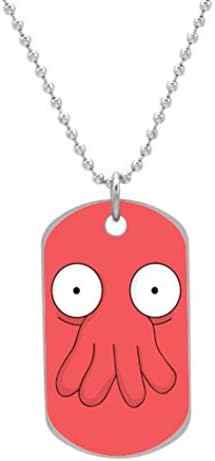 Zoidberg Dog Tag Dimensions 1.3X2.2X0.1 inches ,Comes with 30" inches beads chain