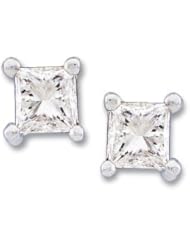 Diamond Earring 14K White Gold 1/3 Cttw