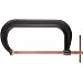 Martin CC412 Forged Steel Extra Deep Throat C-Clamp, 5-3/4" Depth, 0-12" Capacity