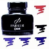 Parker Super Quink Permanent Ink for Parker Pens, 2-oz. Bottle, Blue (3007100)