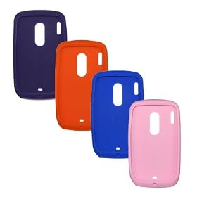 Premium Soft Durable Silicone Skin Cover Soft Case for HTC Snap S511 (Choose from 6 Colors; Black, Blue, Hot Pink, Orange, Pink, Purple)