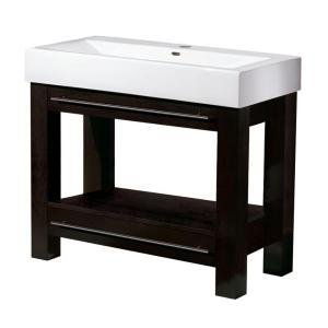 Magickwoods 2188 40'' Vanity and Sink Top Combo, Dark Chocolate