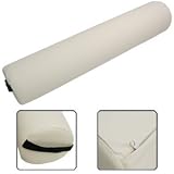 Full Round Beige PU Bolster Pillow