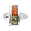 Cognac/Green Amber Ring