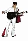 DELUXE Classic Rock Star Costume in Polyester - White in Elvis Style!