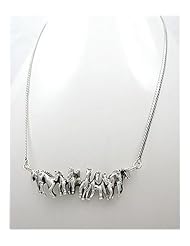 Horse Necklace In 92.5 Sterling Silver