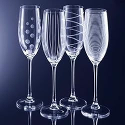 Mikasa Cheers Champagne Flutes, Set of 4