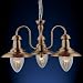 Kitchen & Housewares : Fisherman 3 Light Pendant Satin Silver (5333-3SS)