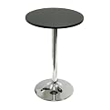 Spectrum Round Tea Table with Metal Base - Black (93719)