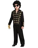 Child Michael Jackson Black Military Jacket