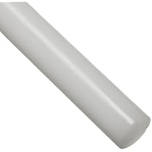 UHMW (Ultra High Molecular Weight Polyethylene) Round Rod, Opaque Off-White, Standard Tolerance, Meets ASTM D4020/FDA compliant Specifications