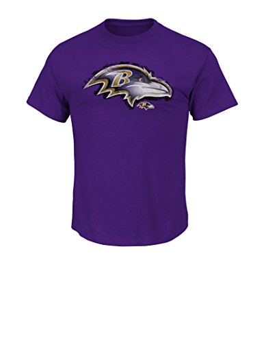 NFL Baltimore Ravens Men's UVC Tee, Dark Purple, Large