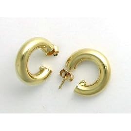 Gold Earrings 18k yellow gold earrings made in Italy