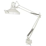 Twin Light Architect's Clamp-On Desk Lamp