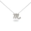 Sterling Silver & CZ Scorpio Zodiac Pendant