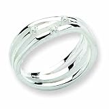 Sterling Silver White Ice .03ct. Diamond Ring