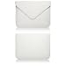 BoxWave Elite Leather Bookeen Cybook Orizon Messenger Pouch - Slim-Fit Synthetic Leather Carrying Case with Unique Envelope Sleeve Design - Bookeen Cybook Orizon Cases and Covers (Ivory White)