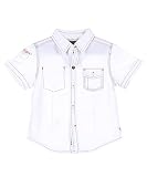 Guess “High Contrast” S/S Button-Down Shirt (Sizes 4 –7)