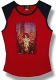 RUTH THOMPSON'S FAIRY - Sleeveless Red / Blue Women's / Girls T-shirt (Girlie / Babydoll)