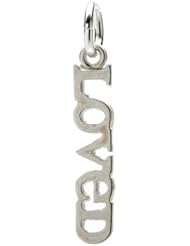 Dogeared Loved Charm, Sterling Silver