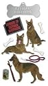 Jolees  Boutique Le Grande Dimensional Stickers, German Shepherd