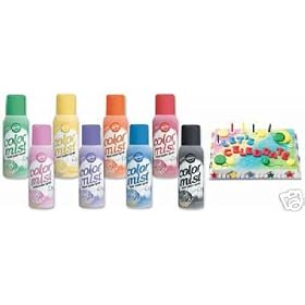 SET OF 8 WILTON COLOR SPRAY MIST CAKE DECORATING