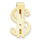 14k Polished Dollar Sign Money Clip