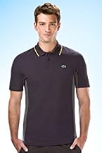 Short Sleeve Vintage Color Block Pique Polo