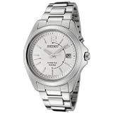 Seiko #SKA475 Men's Stainless Steel Kinetic Analog Quartz Watch