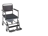 Invacare Glideabout Commode Chair Black Anthracite