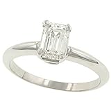 1.03cttw Emerald Cut Diamond Solitaire Ring Egl GH/VS1