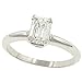 1.03cttw Emerald Cut Diamond Solitaire Ring Egl GH/VS1