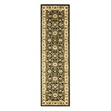 Safavieh Lyndhurst Collection LNH212A Black and Ivory Area Runner, 2-Feet 3-Inch by 6-Feet