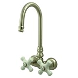 Kingston Brass CC79T8 Vintage Leg Tub Filler, Satin Nickel