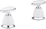 KOHLER K-T135-9B-CP Antique Deck-Mount High-Flow Bath Valve Trim with Handles, Requires Ceramic Hand