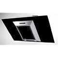 kopffreie Wandhaube 60 cm in Edelstahl mit Schwarzglas Dunstabzugshaube Sensorschaltung touch control mit Nachlaufautomatik K�che Halogenbeleuchtung auf Umluft umr�stbar