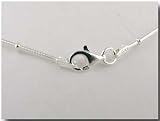 OMEGA 1.25mm BEADS Sterling Silver Nickel Free Chain Necklace Italy 16, 18 Inch