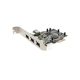 StarTech.com 4 Port PCI Express 1394a FireWire Adapter Card PEX13943