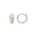 Sterling Silver Cubic Zirconia Huggie Earrings