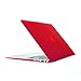 HDE Plastic Hard Shell Case and Keyboard Cover for MacBook Air 11 Inch (Models: A1370/A1465), Red