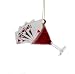 Happy Hour Red Martini Glass with Royal Flush Magnet Christmas Ornament 4.5"