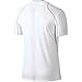NIKE Men's Pro Fitted Short Sleeve Shirt, White/Matte Silver/Black, X-Large